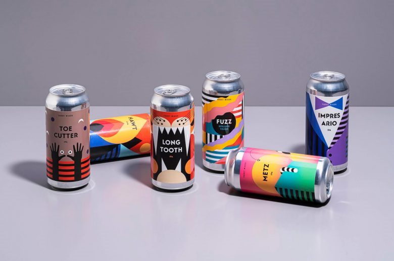 FUERST WIACEK啤酒包裝設(shè)計(jì)，每一個(gè)都是不同的插畫，不同的藝術(shù)品