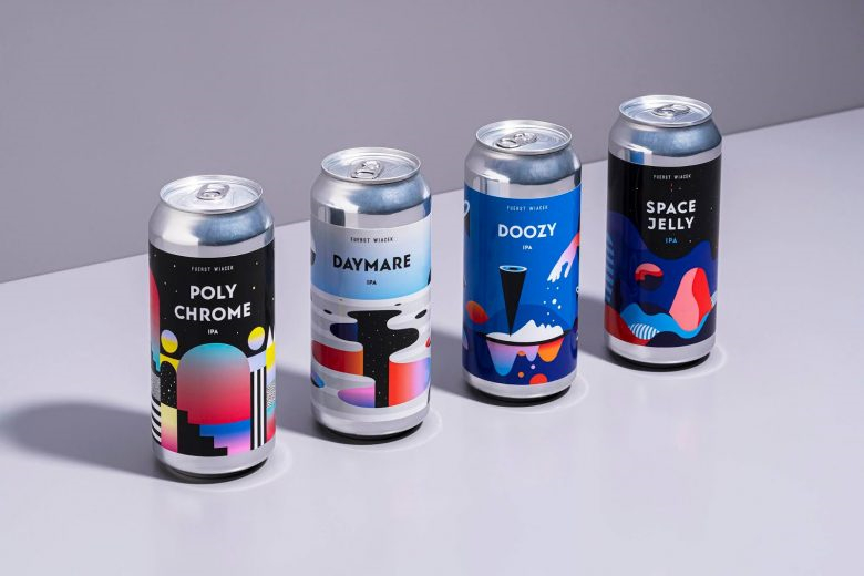 FUERST WIACEK啤酒包裝設(shè)計(jì)，每一個(gè)都是不同的插畫，不同的藝術(shù)品