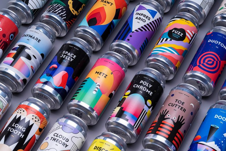 FUERST WIACEK啤酒包裝設(shè)計(jì)，每一個(gè)都是不同的插畫，不同的藝術(shù)品