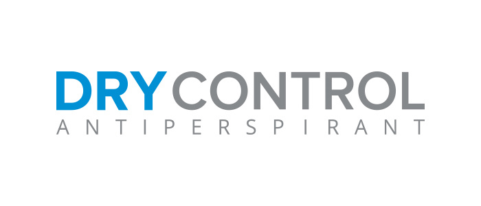 DRY CONTROL 干控止汗劑包裝設計，偏藥品包裝風格