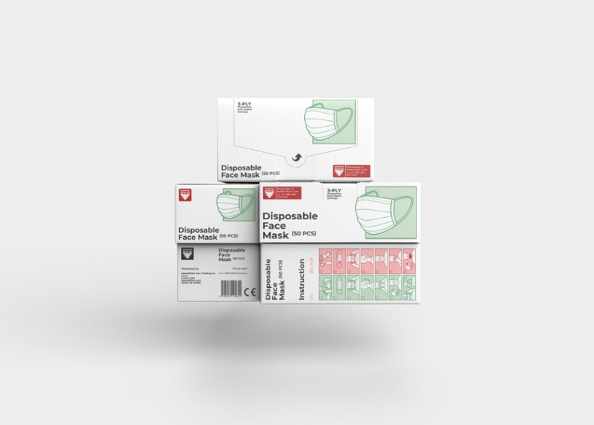 3-PLY KN95 口罩包裝設計