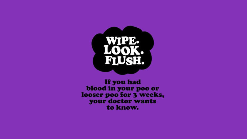 Violeta推出限量版衛生廁紙新包裝設計，為提醒人們今早發現結腸癌