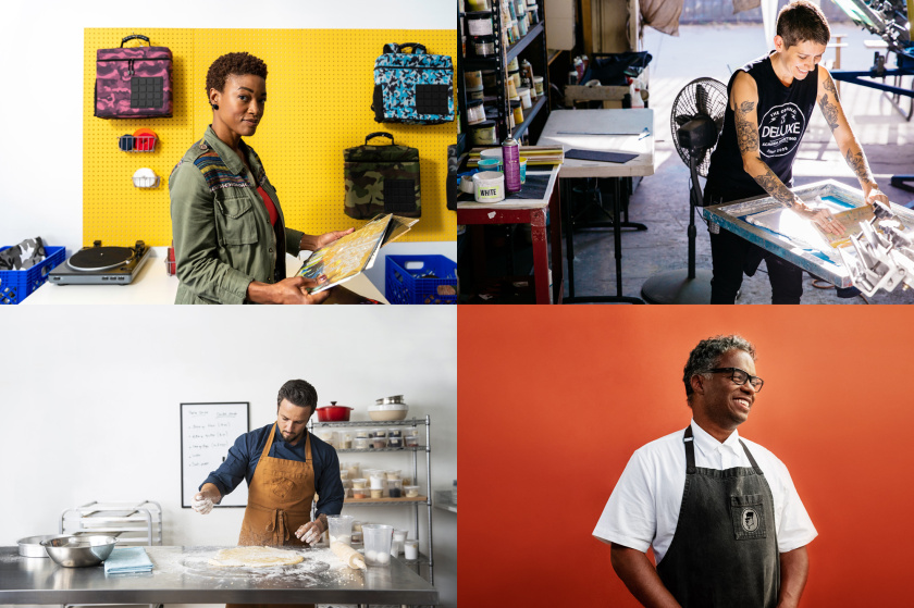 GoDaddy 域名注冊商和網站空間托管公司心形logo設計vi設計