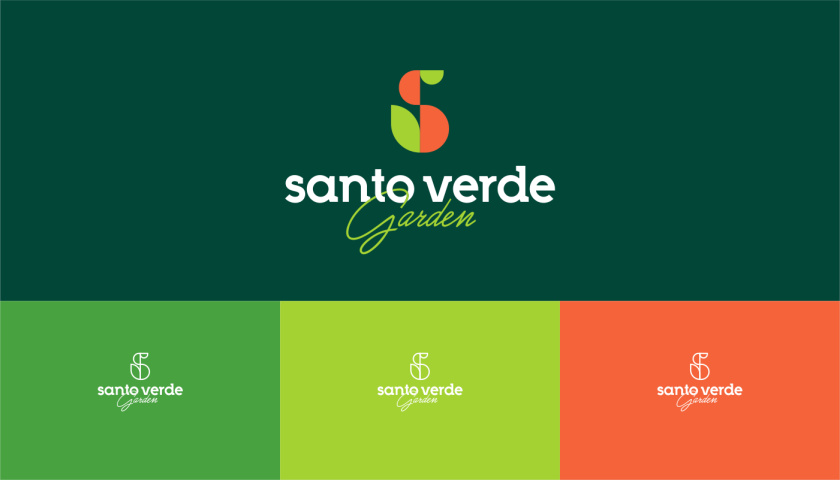 圣維德園藝鮮花綠植花園品牌形象vi視覺識別設(shè)計，多彩幾何圖形風(fēng)格