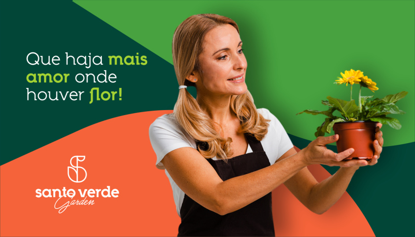 圣維德園藝鮮花綠植花園品牌形象vi視覺識別設(shè)計，多彩幾何圖形風(fēng)格