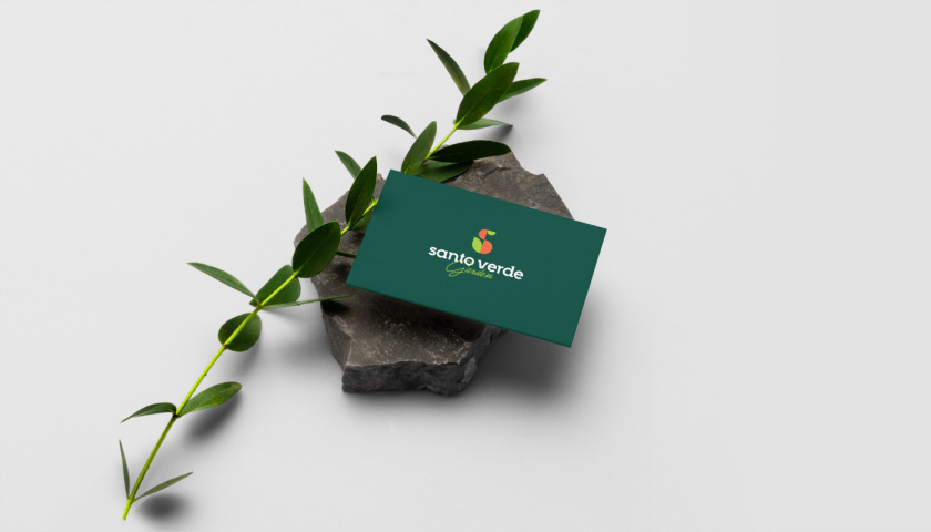 圣維德園藝鮮花綠植花園品牌形象vi視覺識別設(shè)計，多彩幾何圖形風(fēng)格