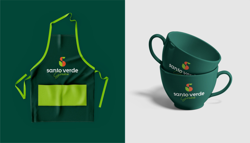 圣維德園藝鮮花綠植花園品牌形象vi視覺識別設(shè)計，多彩幾何圖形風(fēng)格