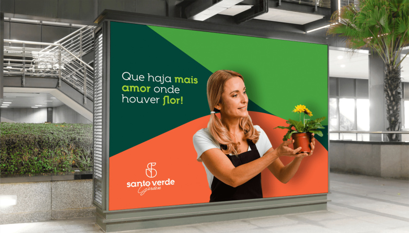 圣維德園藝鮮花綠植花園品牌形象vi視覺識別設(shè)計，多彩幾何圖形風(fēng)格