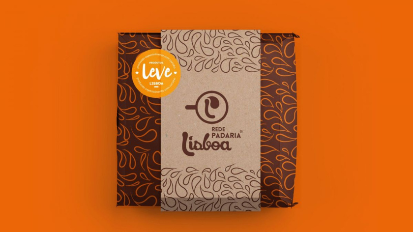 Rede Padaria咖啡面包連鎖店品牌形象設計logo設計，飛濺的咖啡形象