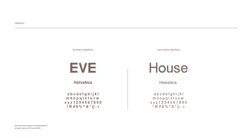 Eve House 家居用品品牌logo設(shè)計(jì)vi設(shè)計(jì)，追求設(shè)計(jì)感的女性粉色風(fēng)格