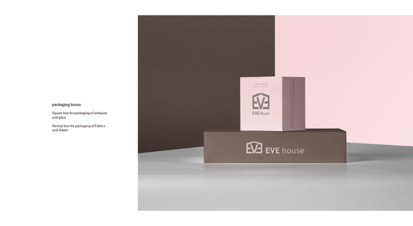 Eve House 家居用品品牌logo設(shè)計(jì)vi設(shè)計(jì)，追求設(shè)計(jì)感的女性粉色風(fēng)格