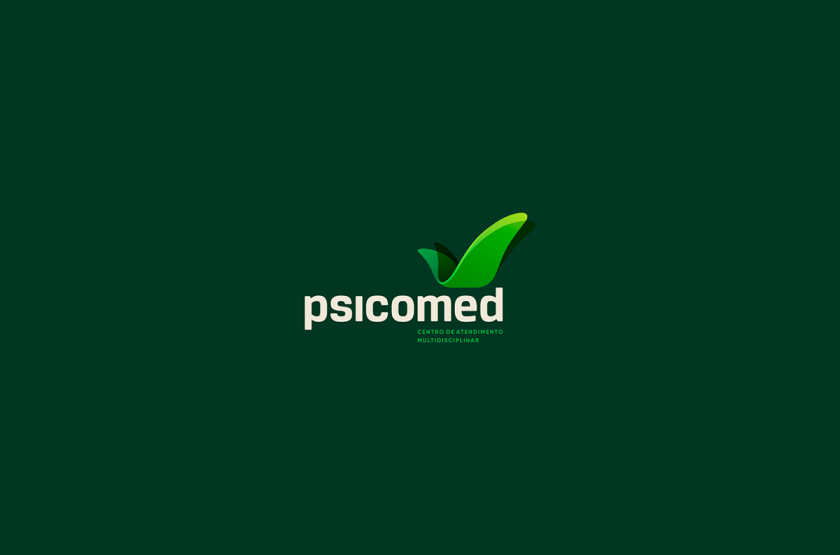 Psicomed 醫院品牌形象設計logo設計vi設計，高端與富有生命力