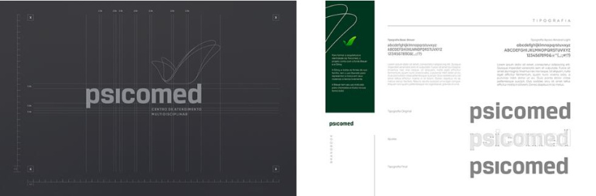 Psicomed 醫院品牌形象設計logo設計vi設計，高端與富有生命力