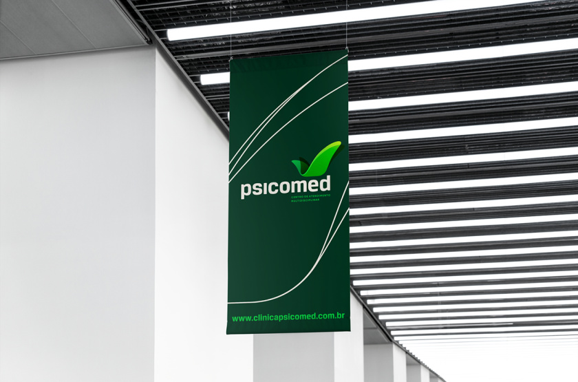 Psicomed 醫院品牌形象設計logo設計vi設計，高端與富有生命力