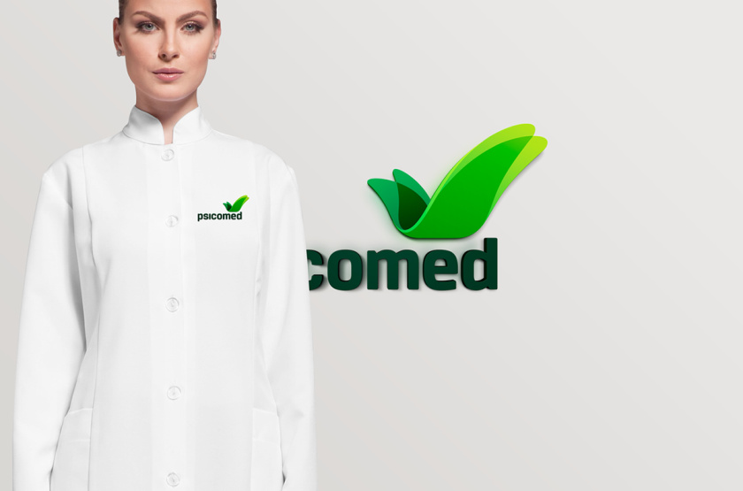 Psicomed 醫院品牌形象設計logo設計vi設計，高端與富有生命力