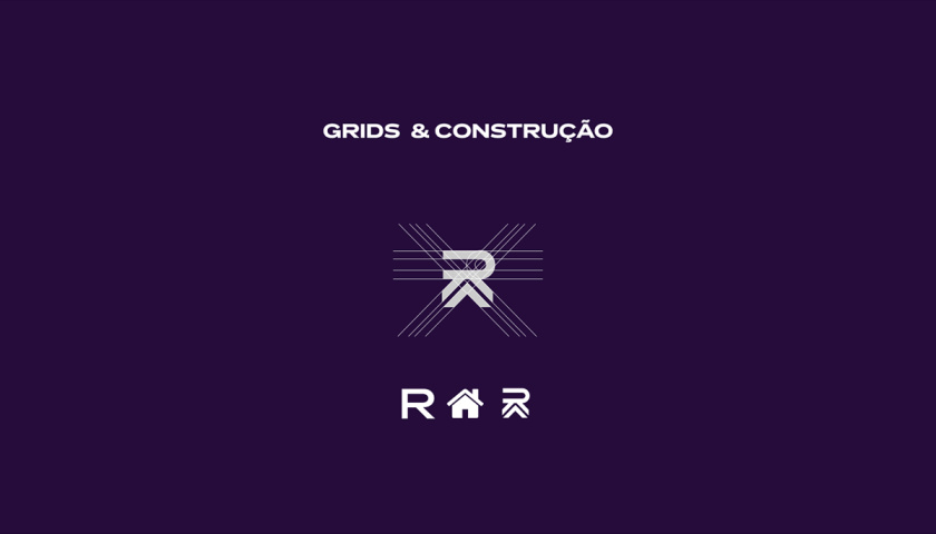 Rafael Miranda 房地產經紀公司logo設計vi設計，字母R+房子組成