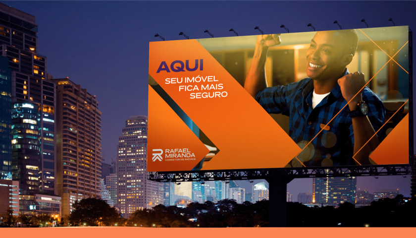 Rafael Miranda 房地產經紀公司logo設計vi設計，字母R+房子組成