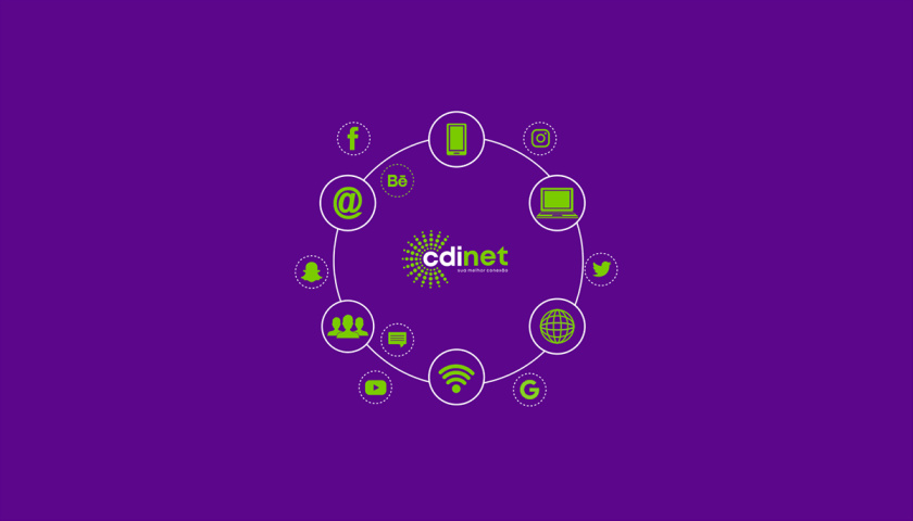 cidnet 互聯(lián)網(wǎng)科技公司vi設(shè)計(jì)品牌視覺識別設(shè)計(jì)。動(dòng)感的光芒圓點(diǎn)