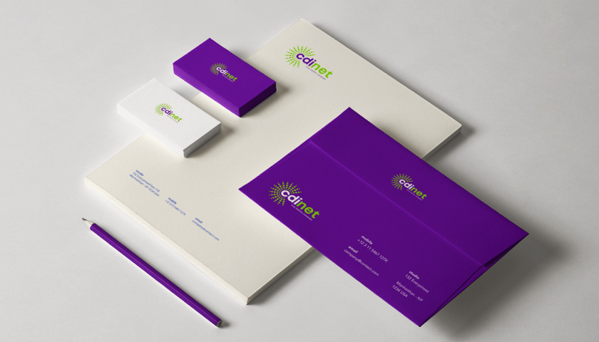 cidnet 互聯(lián)網(wǎng)科技公司vi設(shè)計(jì)品牌視覺識別設(shè)計(jì)。動(dòng)感的光芒圓點(diǎn)