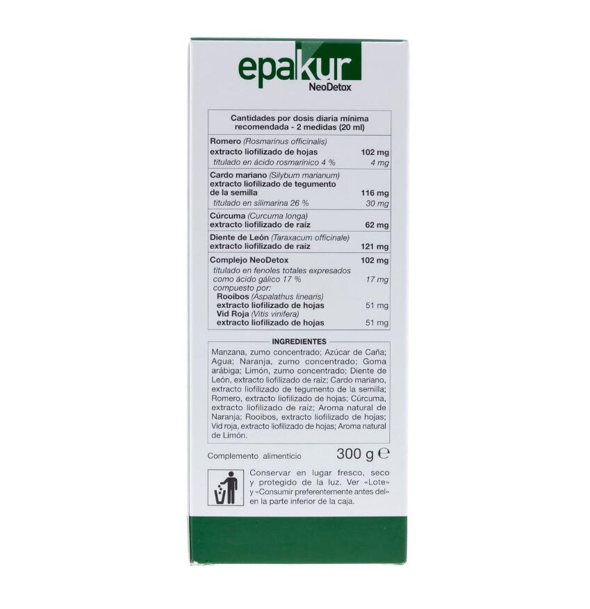 Epakur 肝功能清潔糖漿藥品包裝設計，手繪水彩草本植物插畫與人體風格