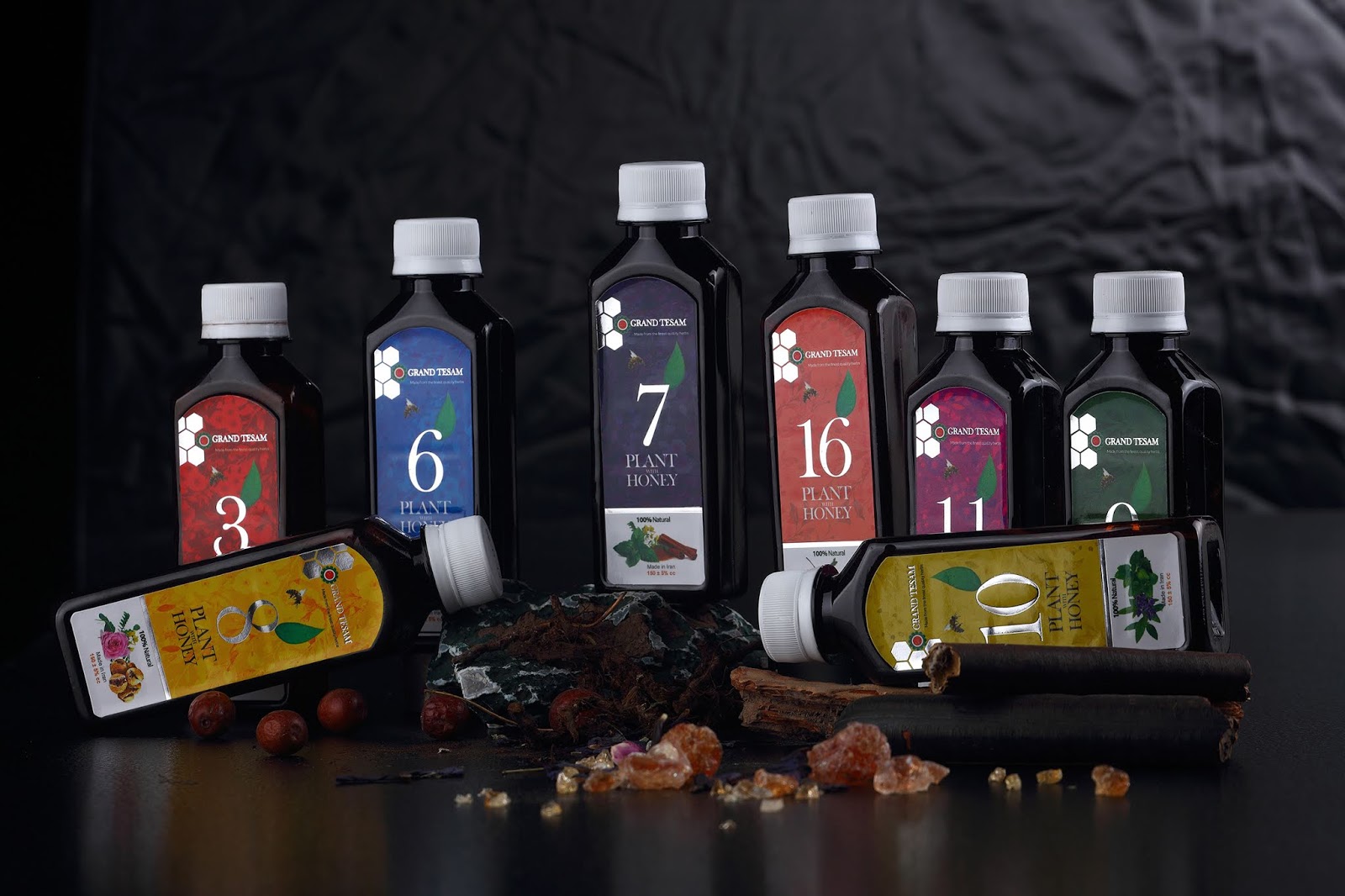 Tesam 草本蜂蜜蜂糖漿包裝設計“數字篇”