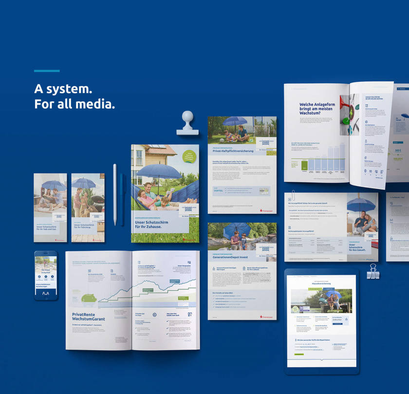 Bayern拜仁保險公司vi設計與視覺識別系統，適合任何媒體的應用系統