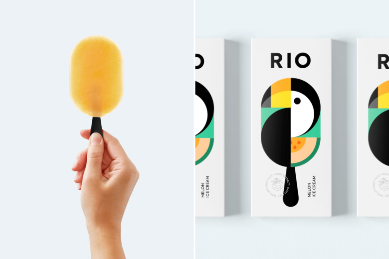 RIO冰淇淋棒冰冷飲包裝設計“巨嘴鳥插畫設計”款