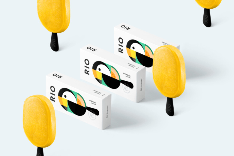 RIO冰淇淋棒冰冷飲包裝設計“巨嘴鳥插畫設計”款