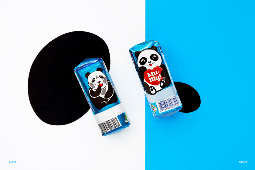 Mi-Shu 豆腐干包裝設計，品牌命名與熊貓插畫設計