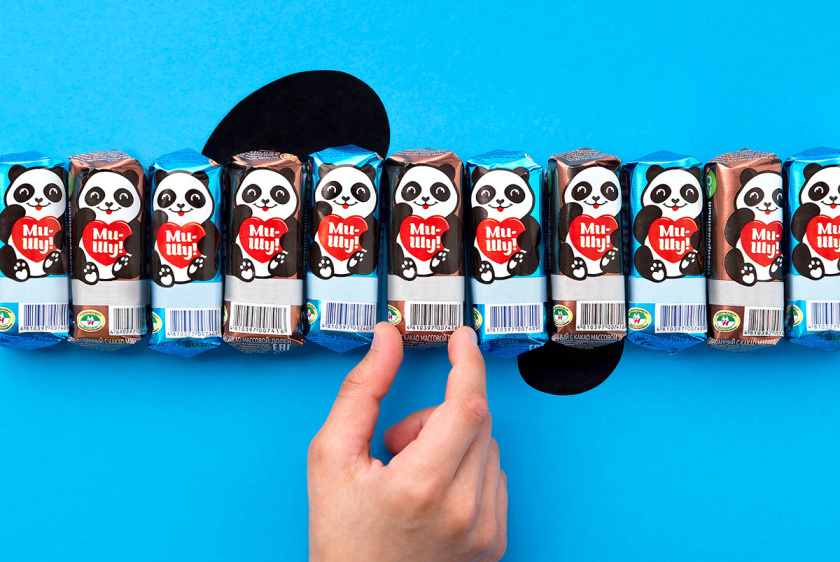 Mi-Shu 豆腐干包裝設計，品牌命名與熊貓插畫設計