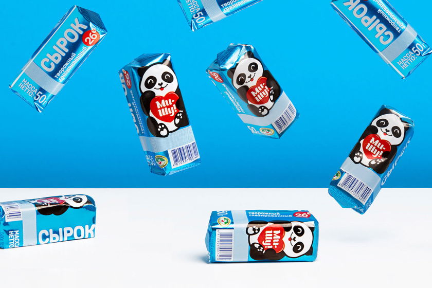 Mi-Shu 豆腐干包裝設計，品牌命名與熊貓插畫設計