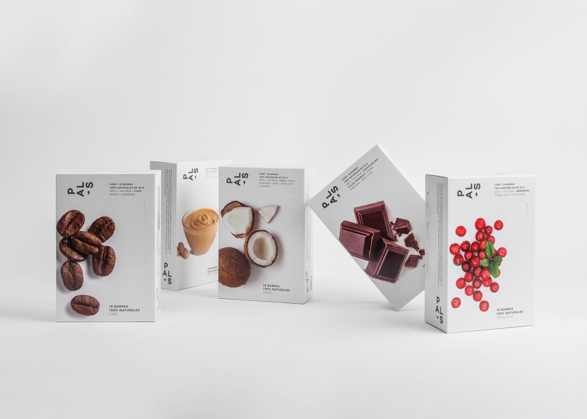 Pal‘s全天然零食能量棒休閑零食包裝設計，富有藝術性的產品組合照片