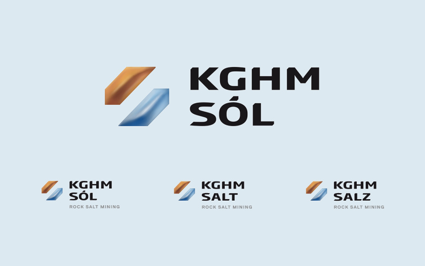 KGHM Salt巖鹽品牌視覺形象logo設計vi設計，幾何立體色塊風格