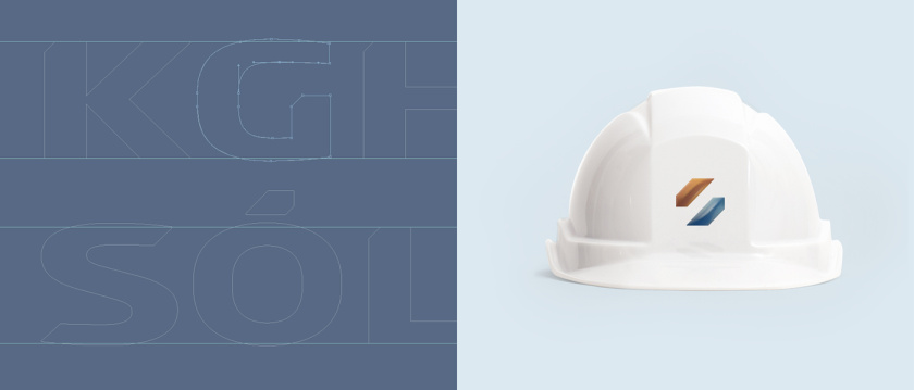 KGHM Salt巖鹽品牌視覺形象logo設計vi設計，幾何立體色塊風格