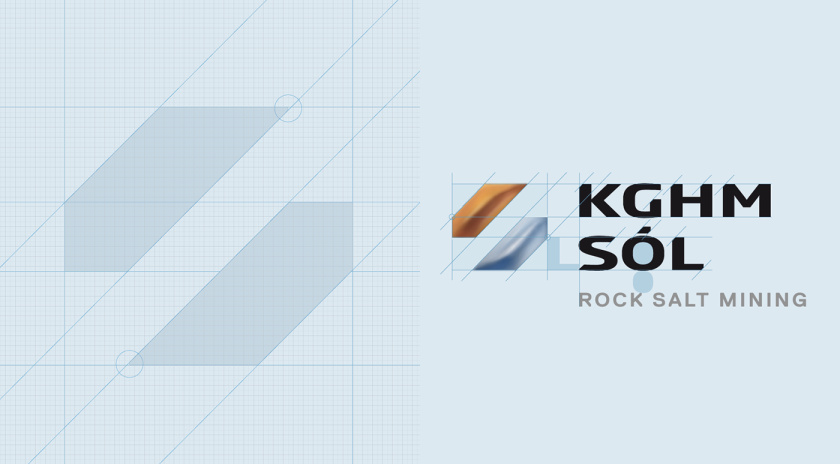 KGHM Salt巖鹽品牌視覺形象logo設計vi設計，幾何立體色塊風格