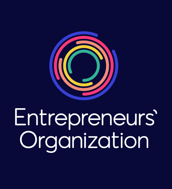 EO企業家組織協會機構logo設計與品牌視覺形象vi設計，動態風格多層圓形線條