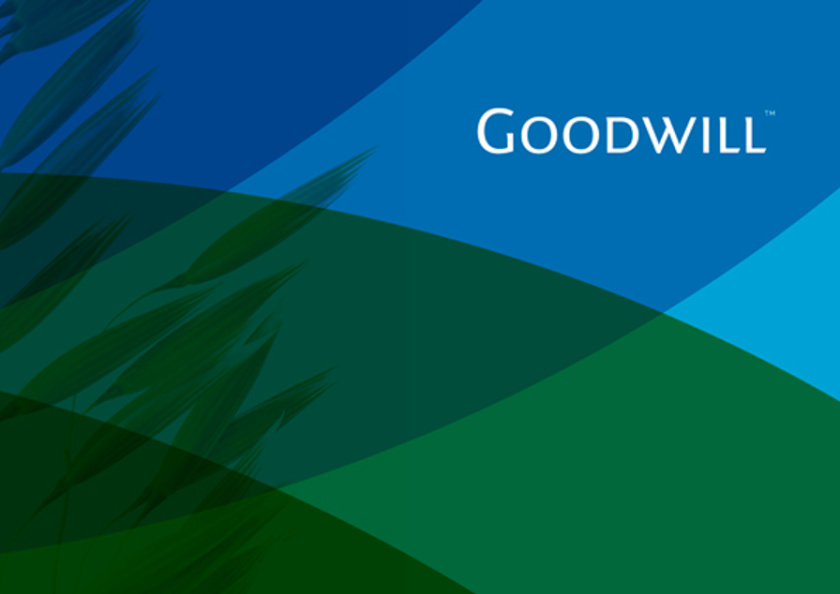 Goodwill 糧食面粉企業品牌logo設計與品牌形象識別設計，小鳥與花朵結合元素