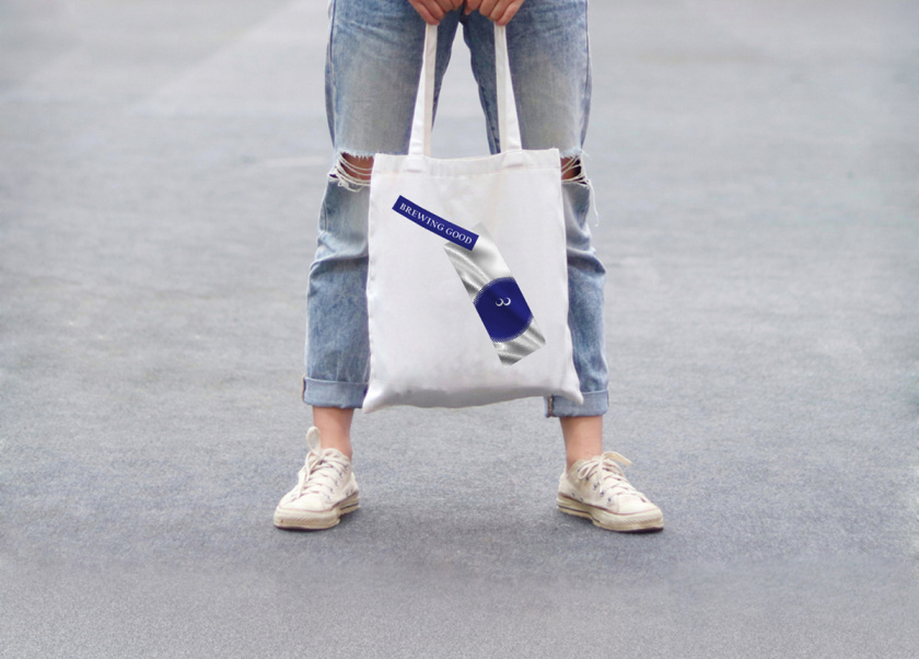 NMA CAFE 咖啡包裝設計“單色幾何元素”風格