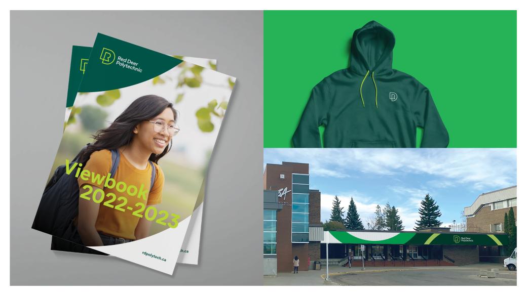 Red Deer 職業(yè)技術(shù)學院大學logo設(shè)計、學校品牌vi視覺形象設(shè)計
