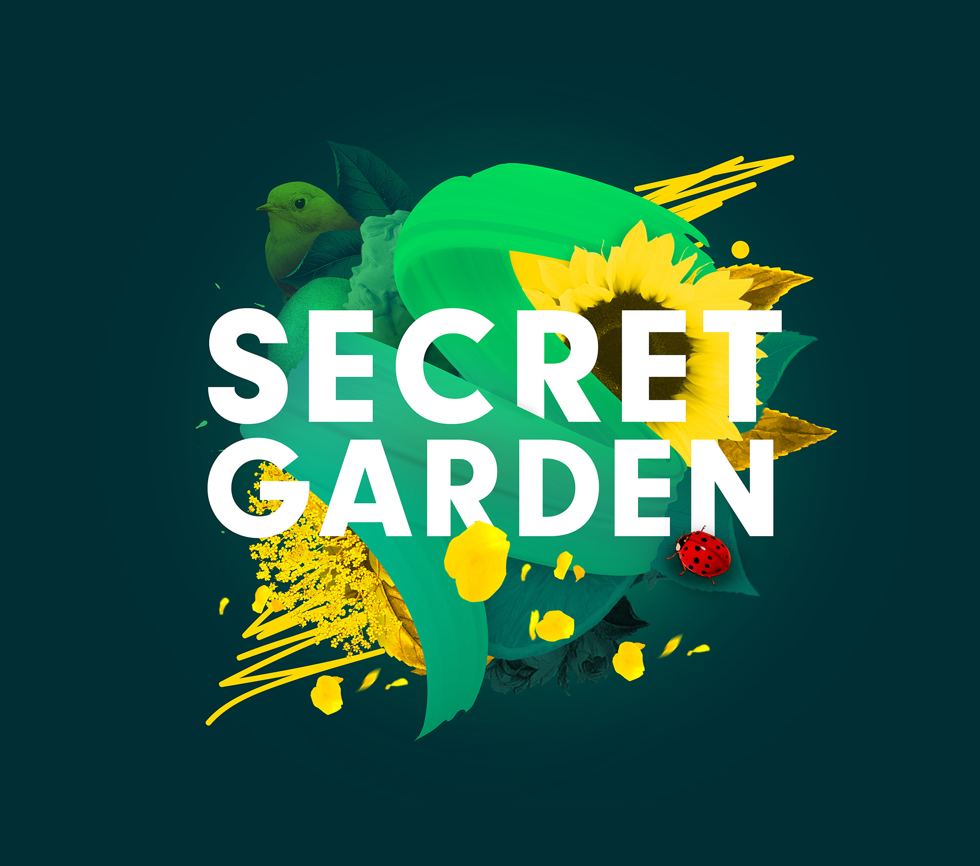 Mixton 雞尾酒包裝設(shè)計(jì)“3D混合元素拼貼插圖風(fēng)格”