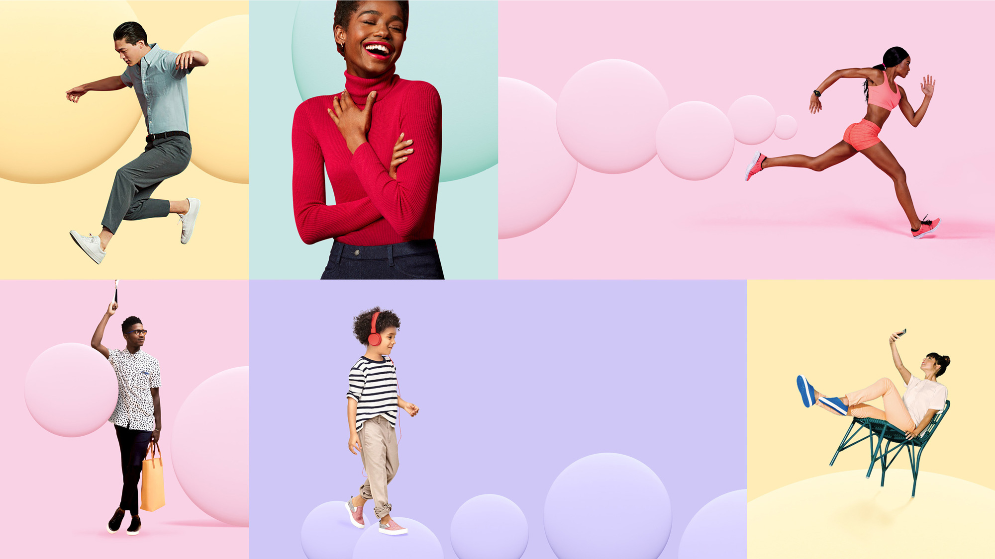 Currys 數碼電子科技技術產品和服務全渠道零售商品牌logo設計vi設計“3D圓形圖形”-視覺語言