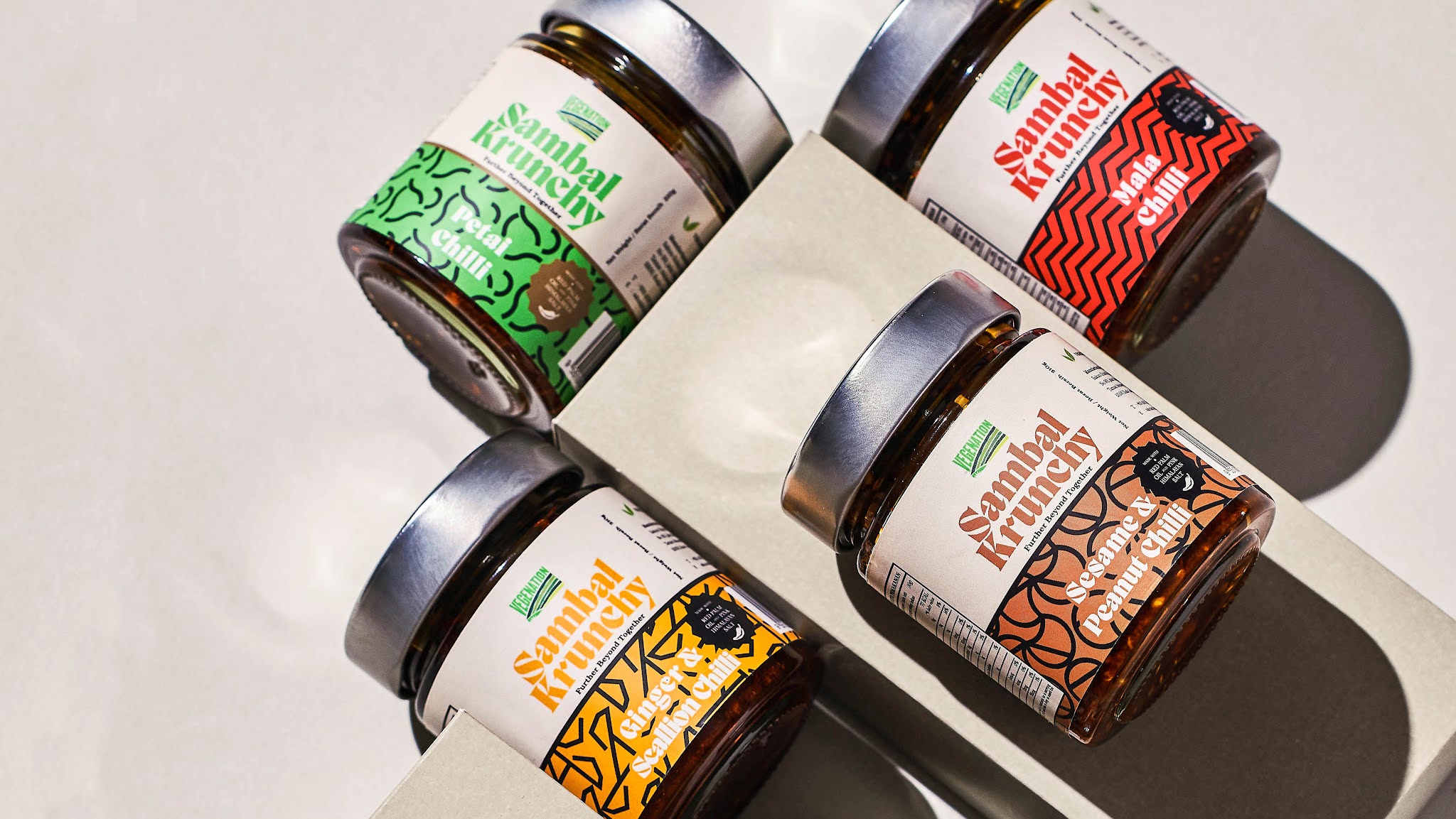 Sambal 瓶裝食品包裝設計“馬來西亞傳統蠟染圖案”