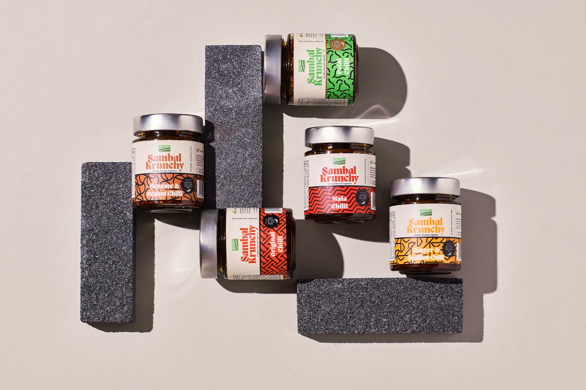 Sambal 瓶裝食品包裝設計“馬來西亞傳統蠟染圖案”