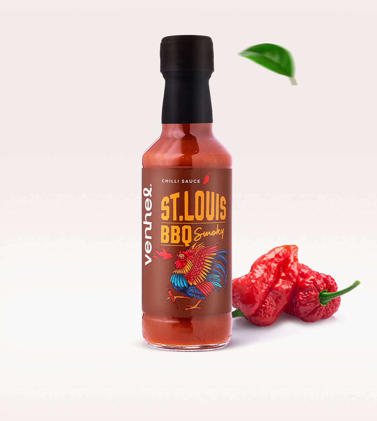 VENHEL辣醬包裝設(shè)計(jì)“手繪公雞插圖”