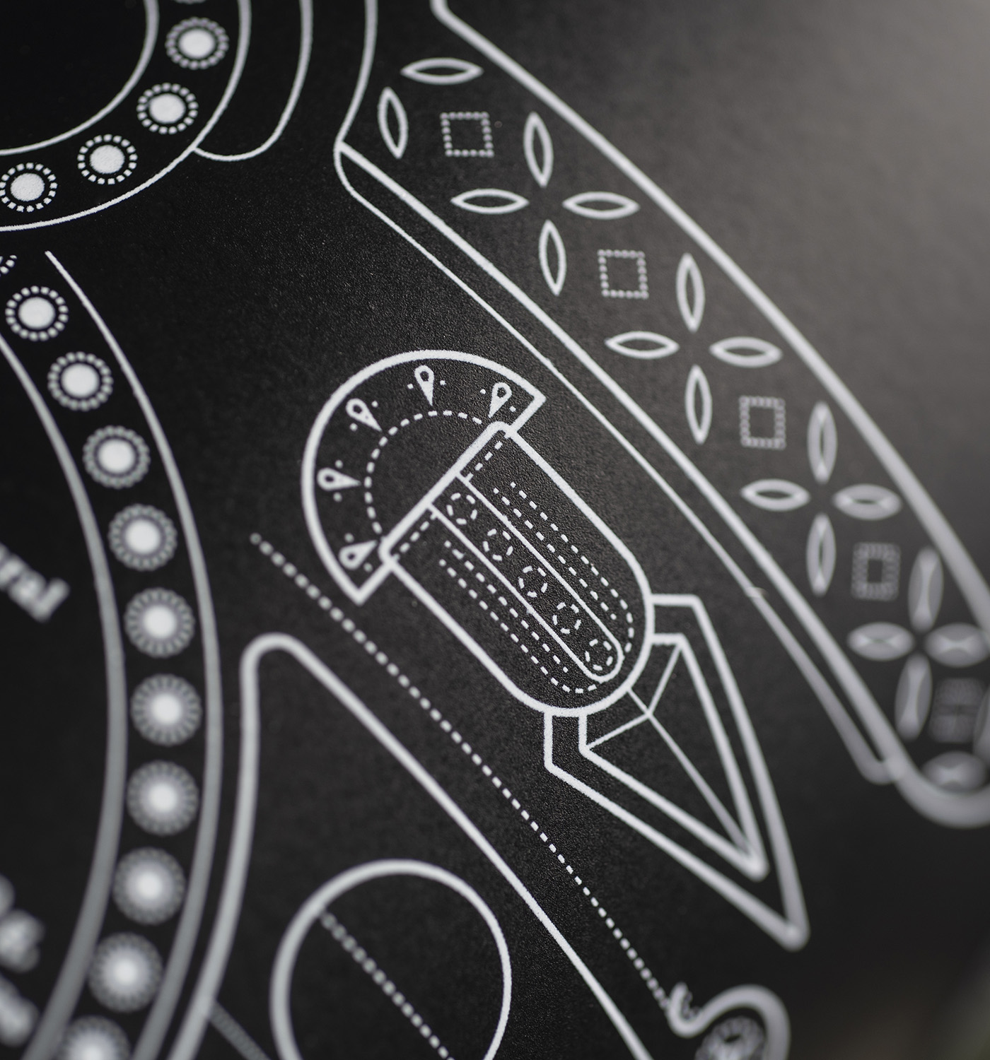 1001生態橄欖油包裝設計“線條插畫”黑色瓶子