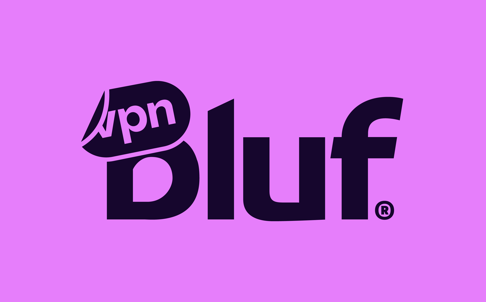 Bluf翻墻與隱私保護VPN軟件品牌設計-貼紙logo設計