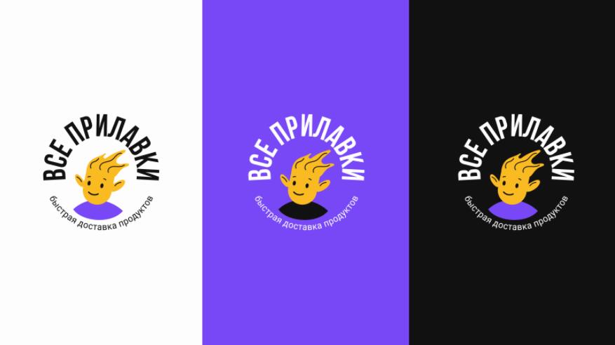 All Counters “所有柜臺”快遞品牌飄逸頭發的快遞員卡通人物logo設計