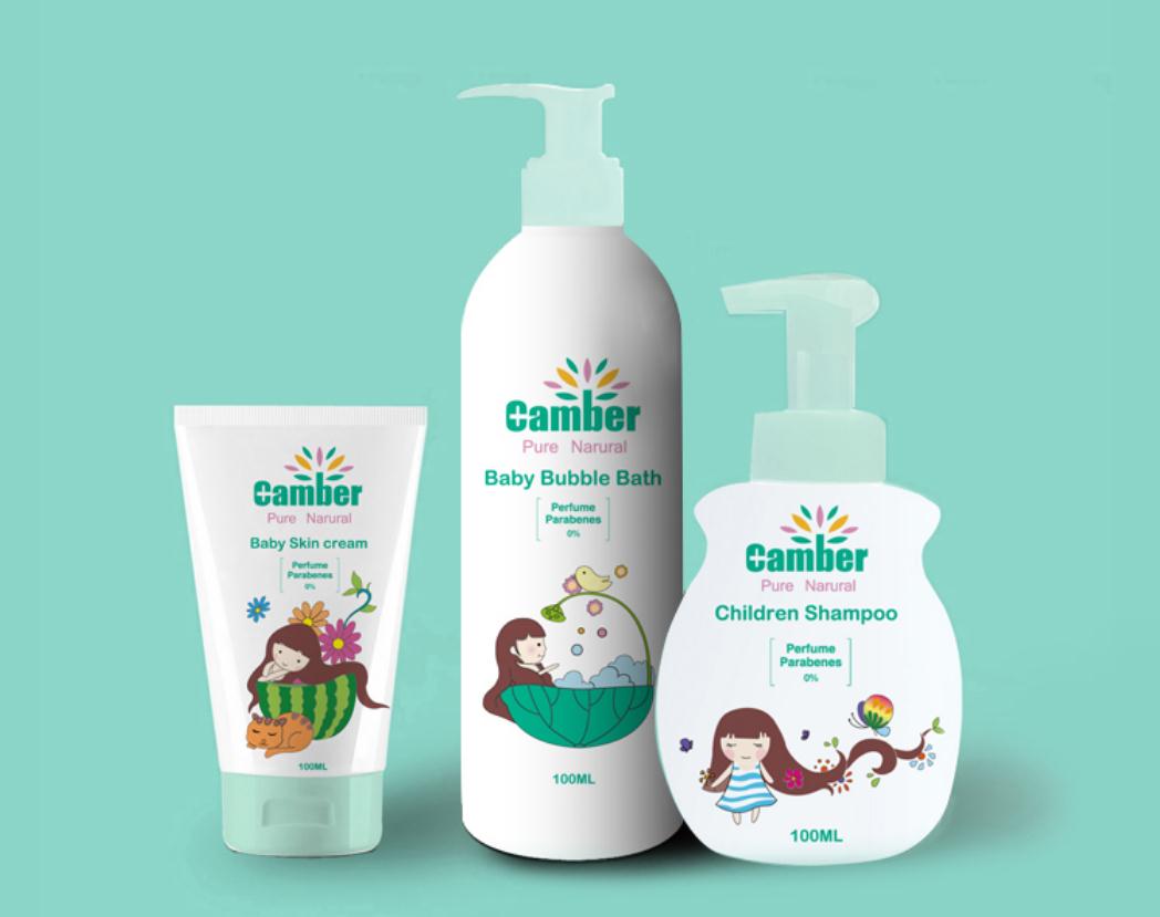 康貝小女孩系列兒童護膚品包裝設計