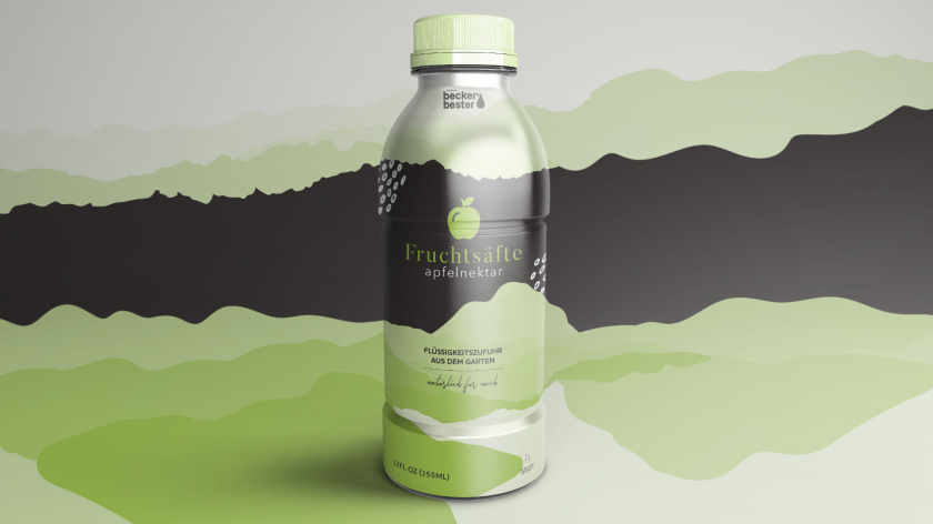Becker''''''''s Bester 果汁包裝設計“山水水墨”風格