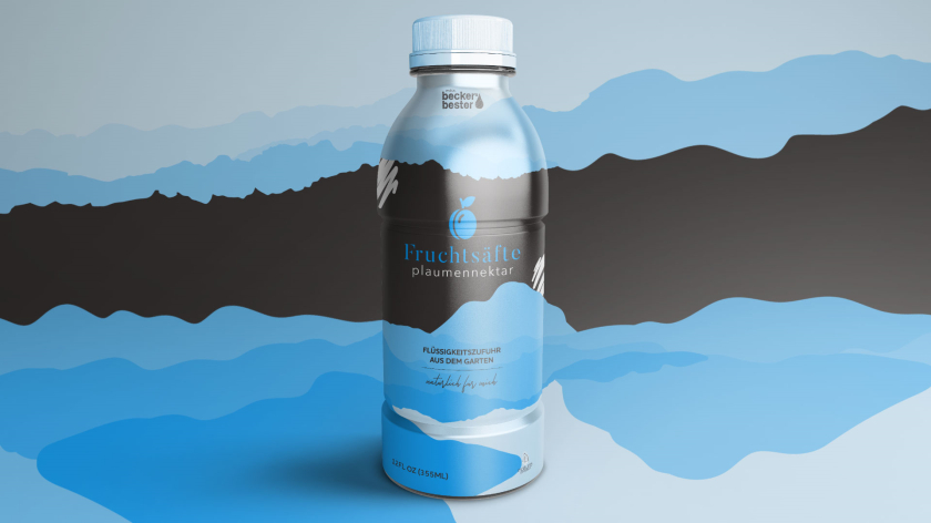 Becker''''''''s Bester 果汁包裝設計“山水水墨”風格